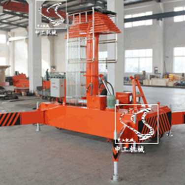 可傾斜移動套缸式升降平臺